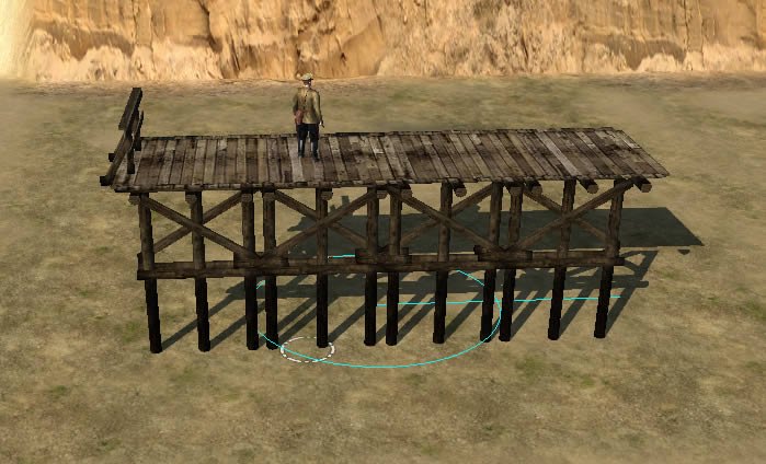 Секция сборного деревянного моста для игры серии 'В тылу врага 2'